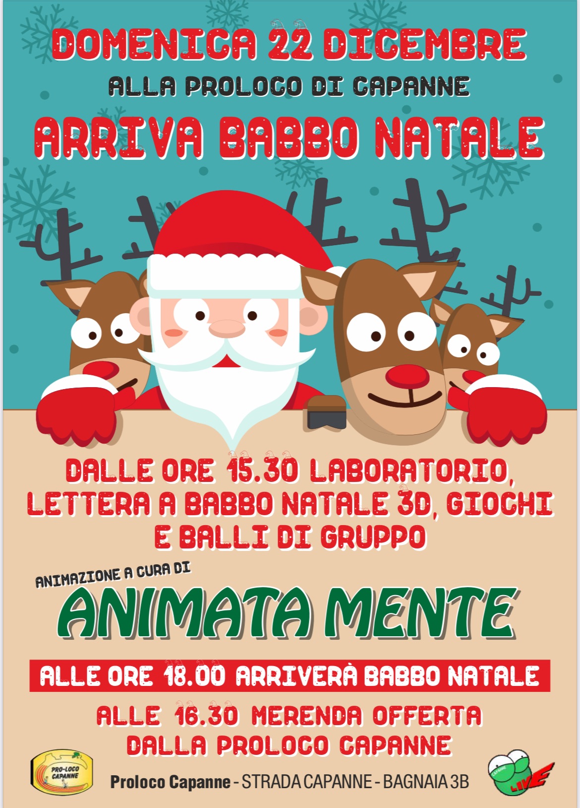 Arriva Babbo Natale a Capanne