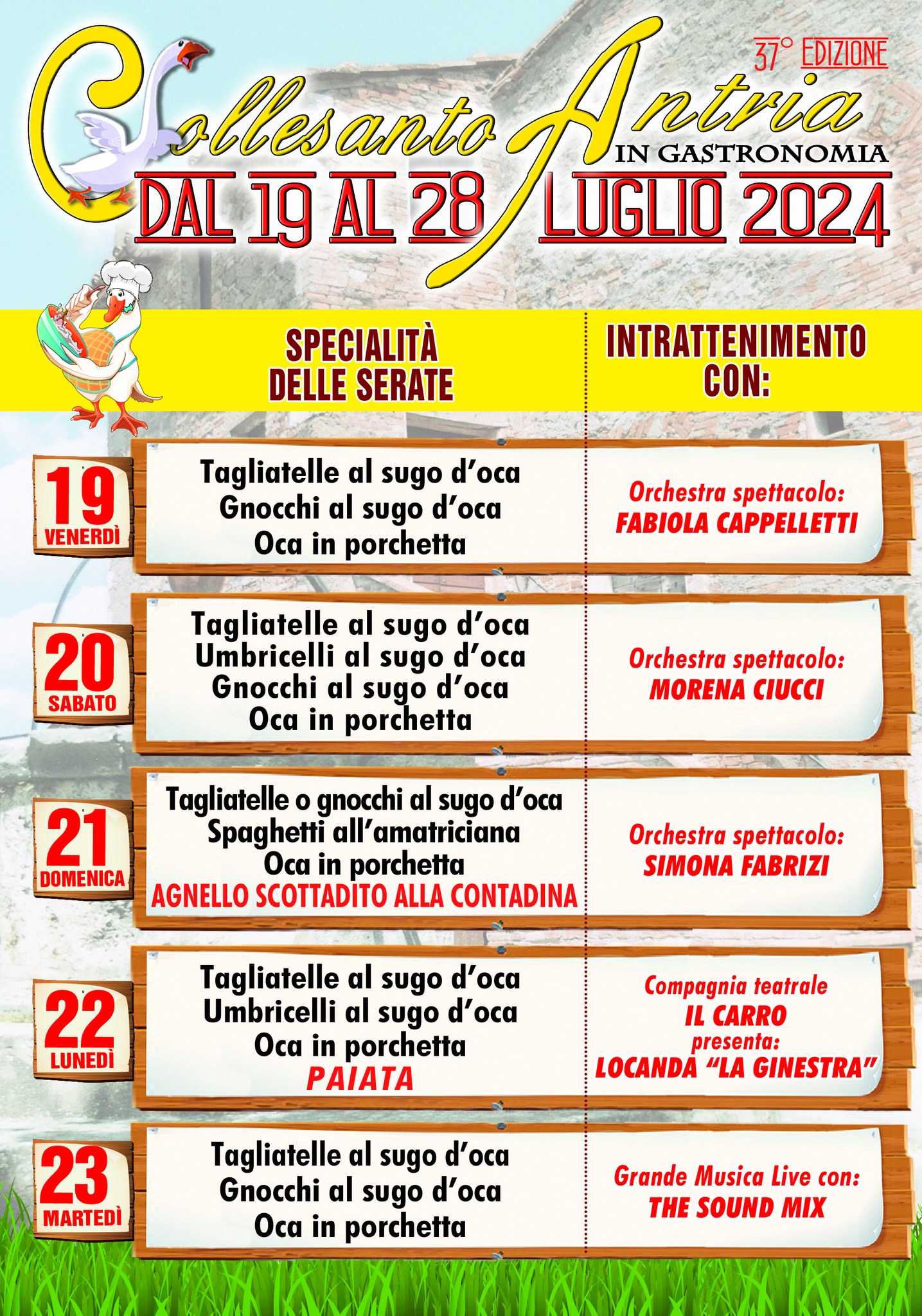 Collesanto Antria in Gastronomia