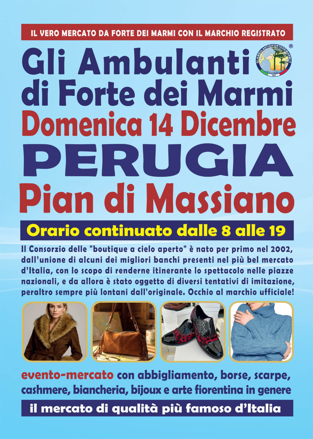 Gli Ambulanti di Forte dei Marmi a Perugia