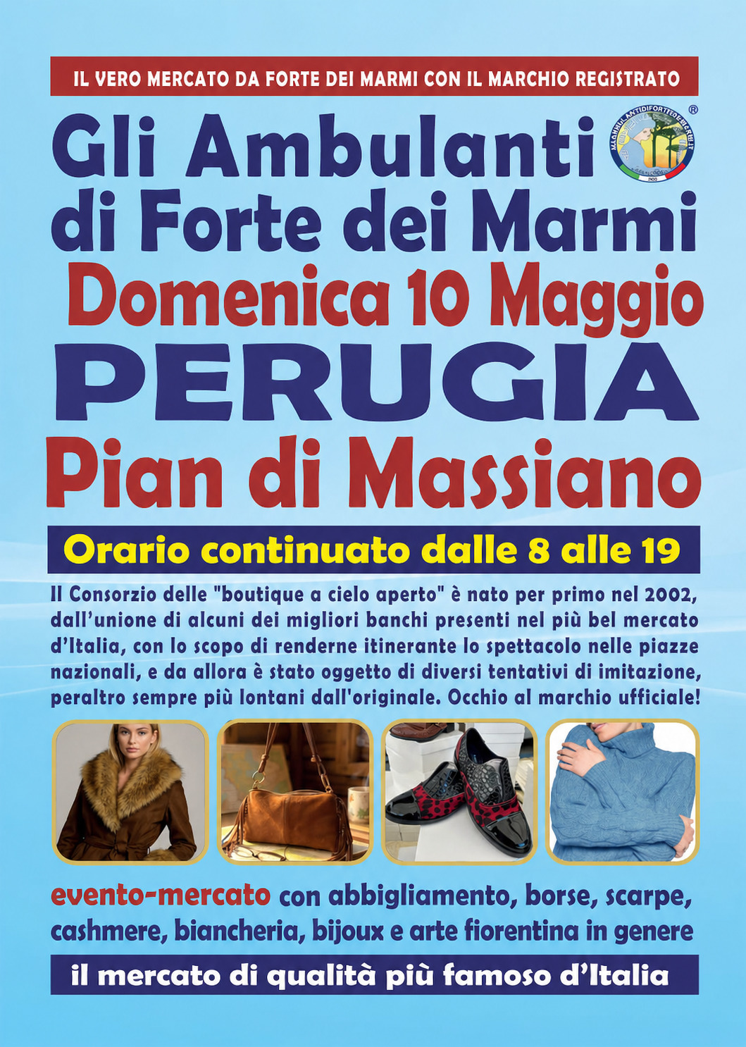 Gli Ambulanti di Forte dei Marmi a Perugia