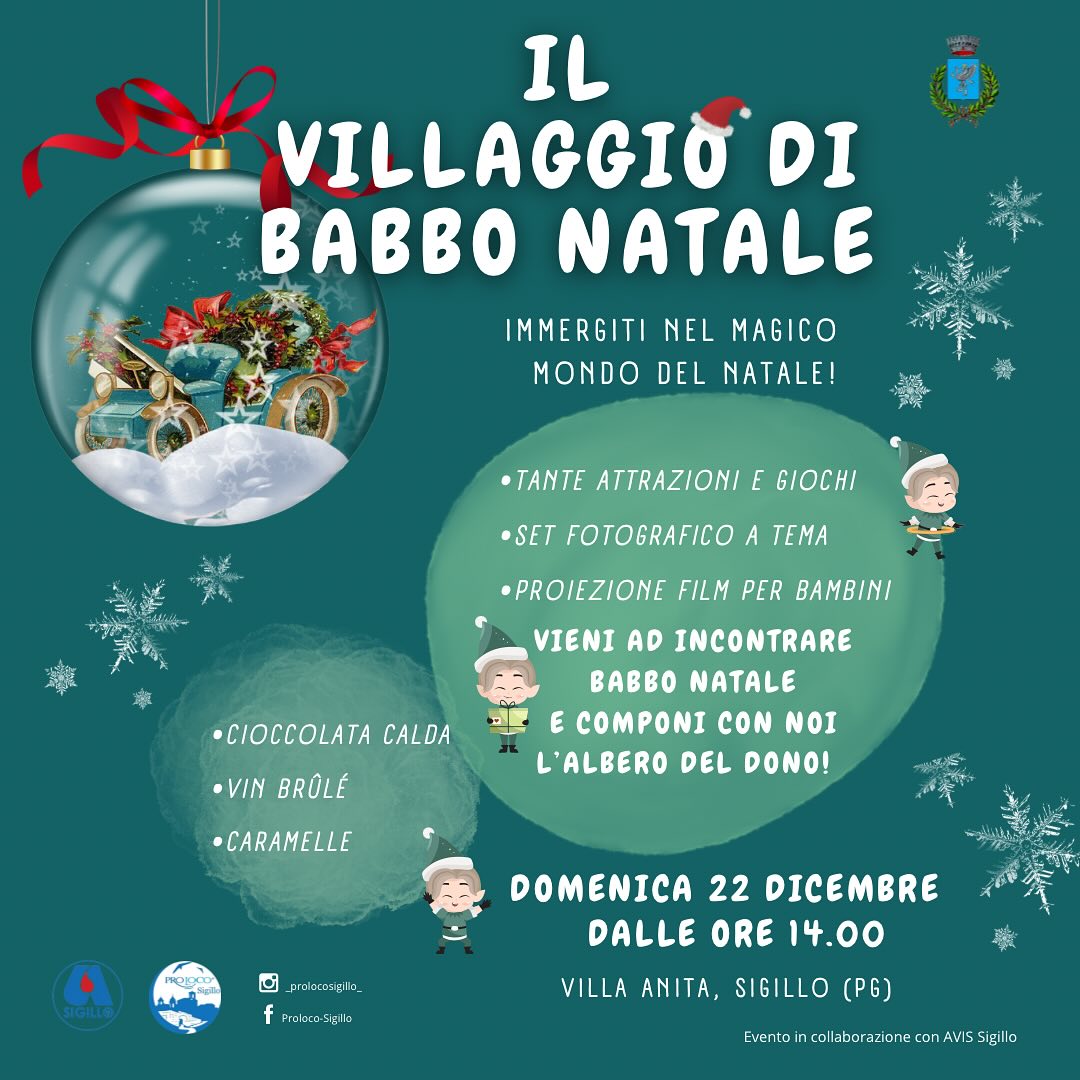 Il Villaggio di Babbo Natale a Sigillo