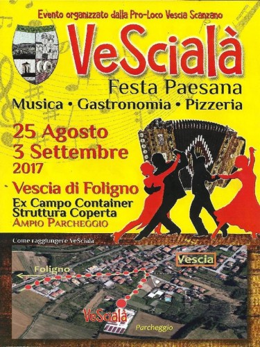 Locandina di Vescialà a Vescia, edizione 2017