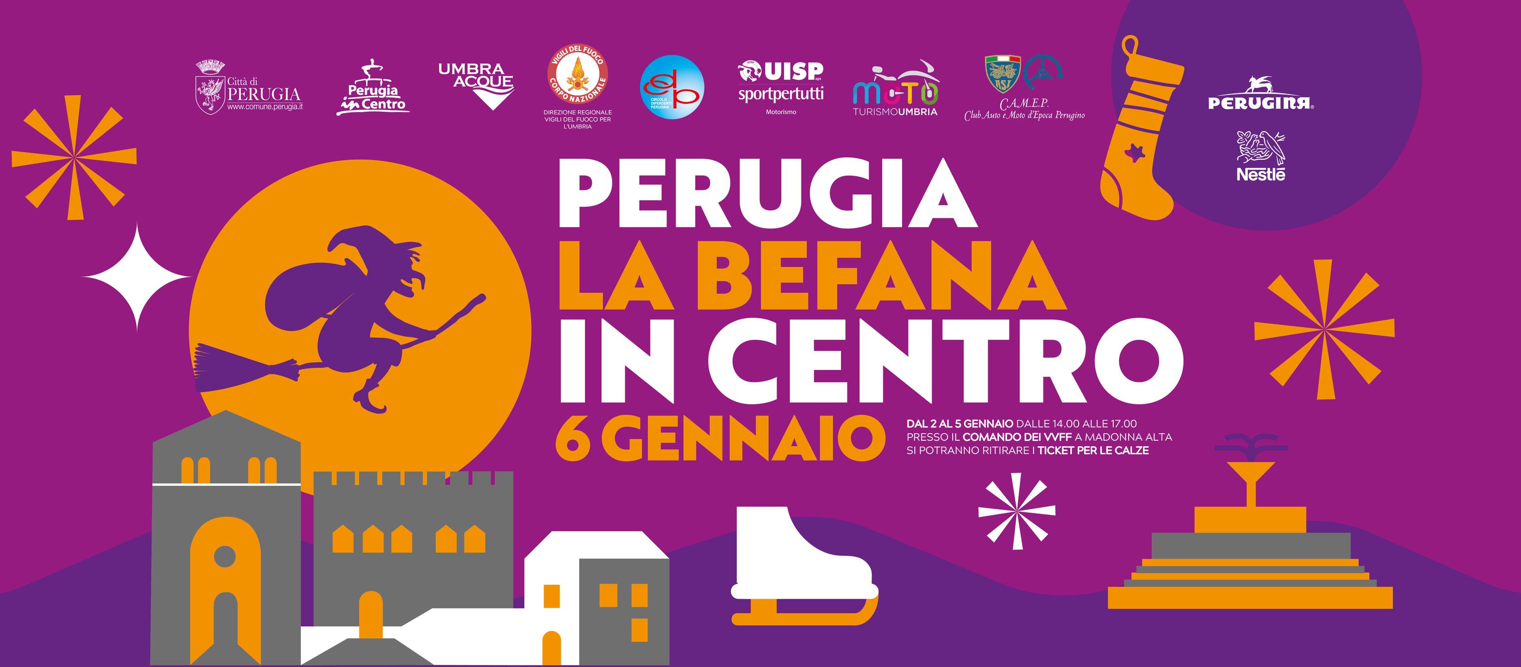 La Befana in Centro Storico a Perugia