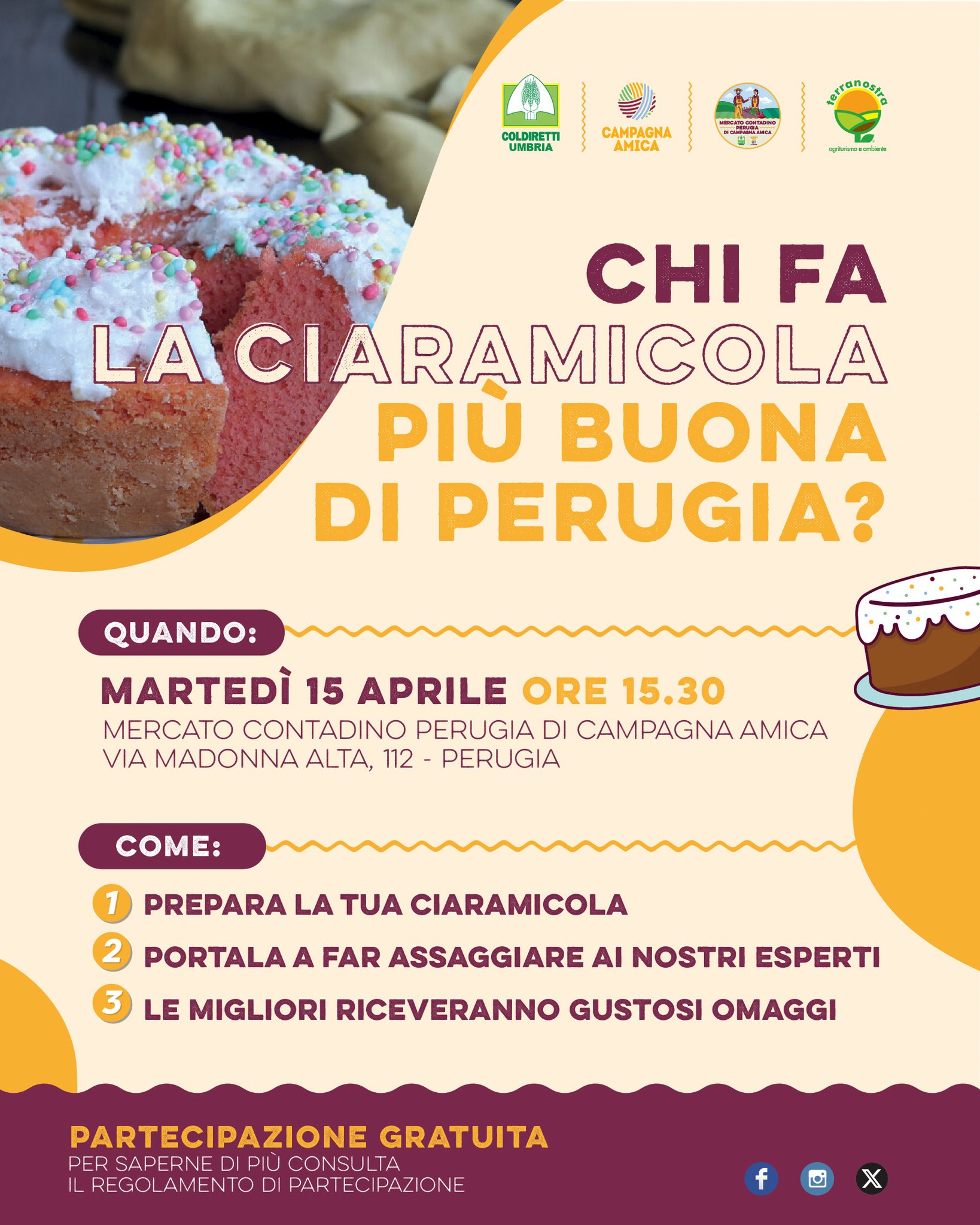 La Ciarmicola più Buona di Perugia al Mercato Contadino di Campagna Amica