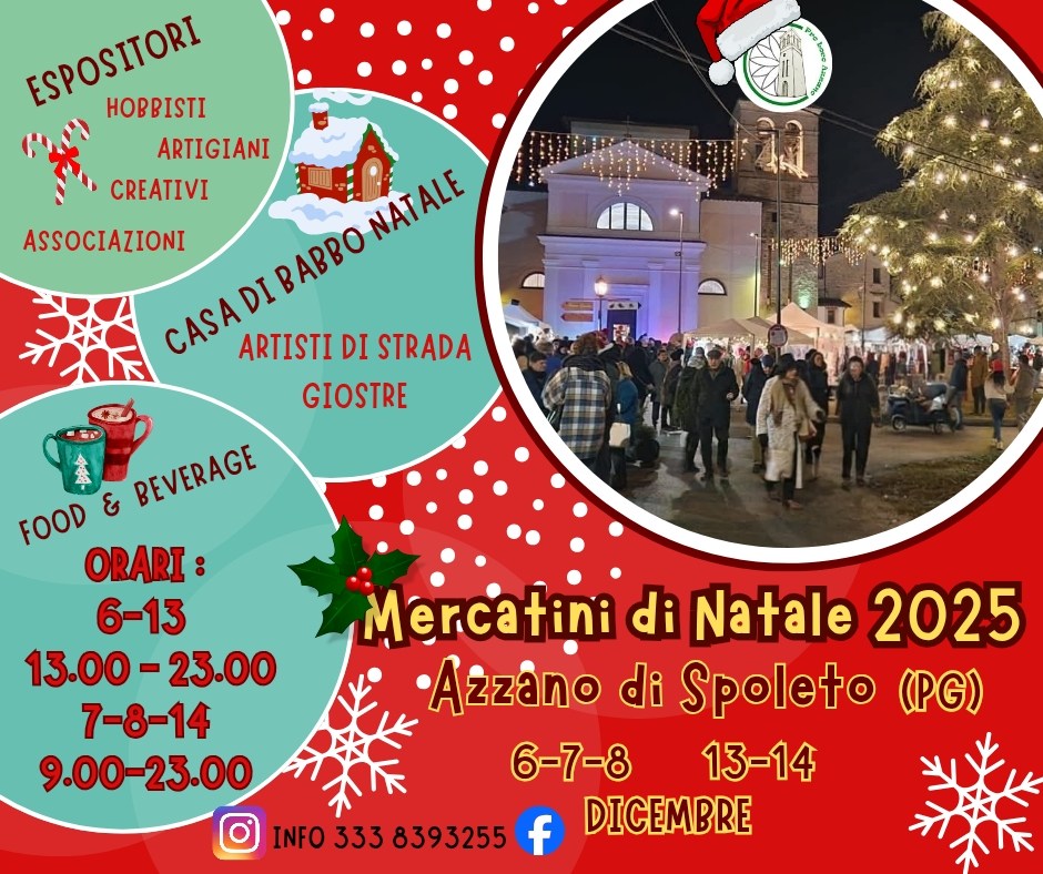 Mercatini di Natale ad Azzano di Spoleto