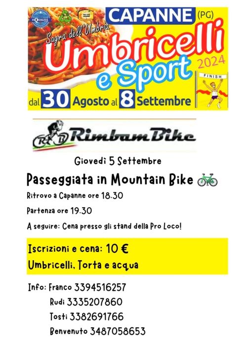 Sagra dell'Umbria - Umbricelli e Sport