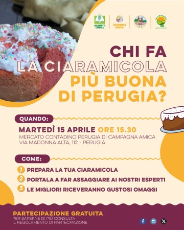 La Ciarmicola più Buona di Perugia al Mercato Contadino di Campagna Amica