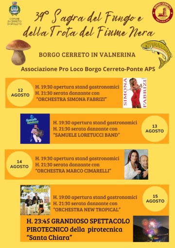 Sagra del Fungo e della Trota del Fiume Nera
