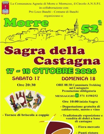 Sagra della Castagna — Evento a Baschi, Terni